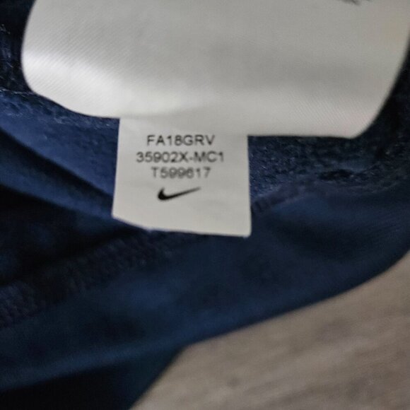 Nike University of Michigan Wolverines Hoodie Large Blue Yellow Polyester Size L - Picture 8 of 15